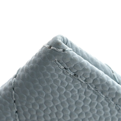 Chanel Caviar Quilted Card Holder Light Blue 11 of 12