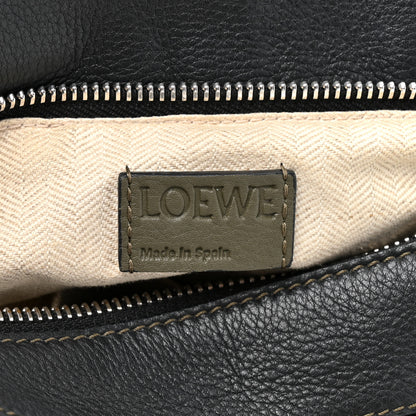 Loewe Calfskin Small Puzzle Bag Black Grey White 6 of 9