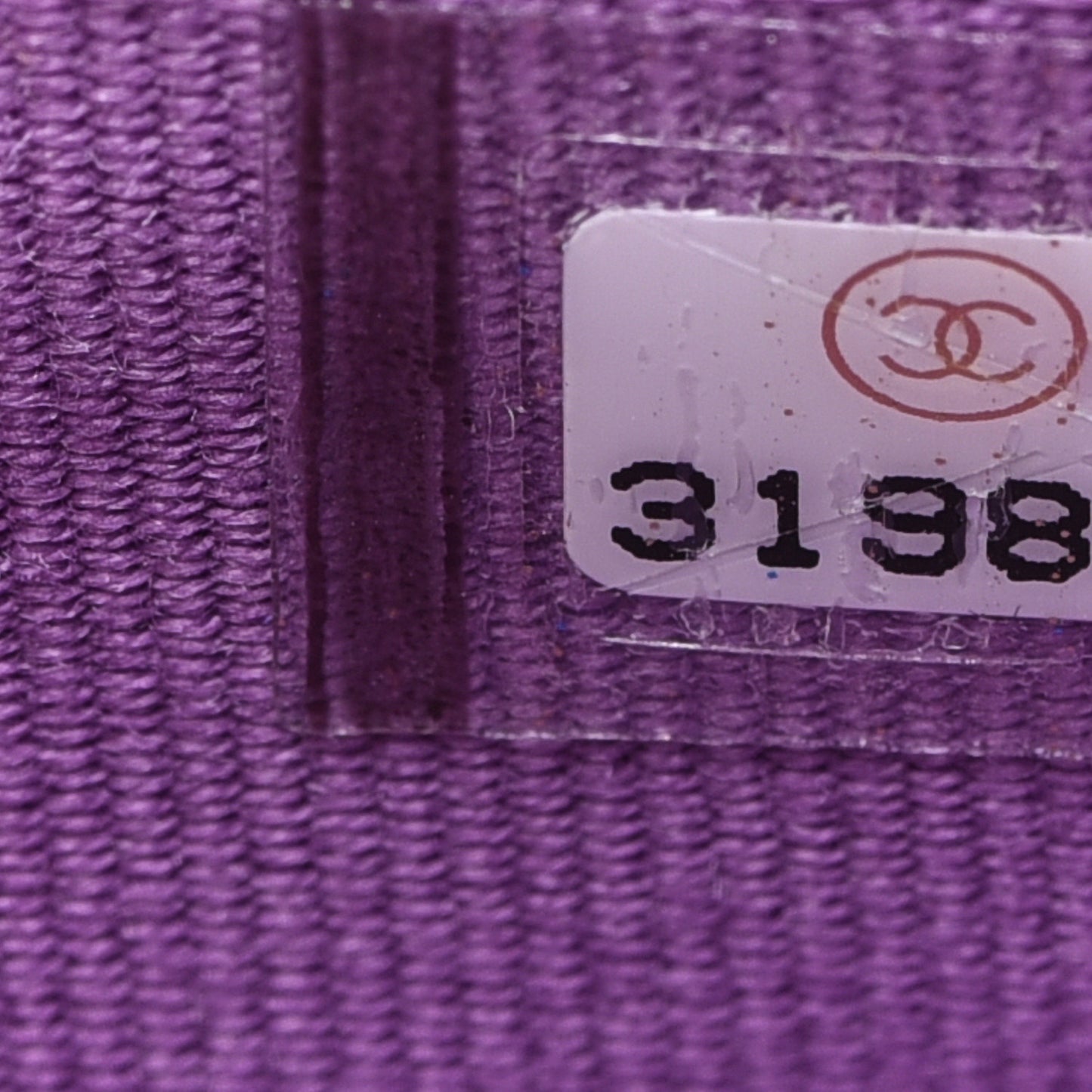 Caviar Quilted Flap Card Holder Wallet Purple