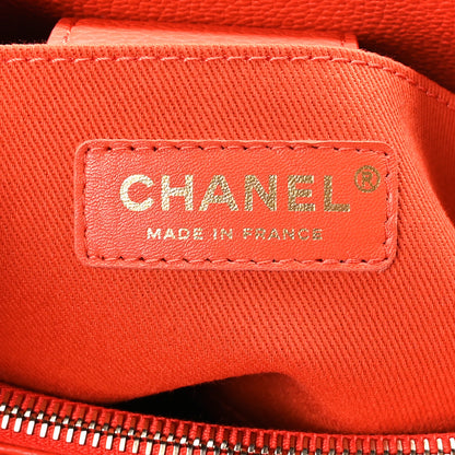 Chanel Grained Calfskin Small Neo Executive Shopper Tote Red 6 of 9