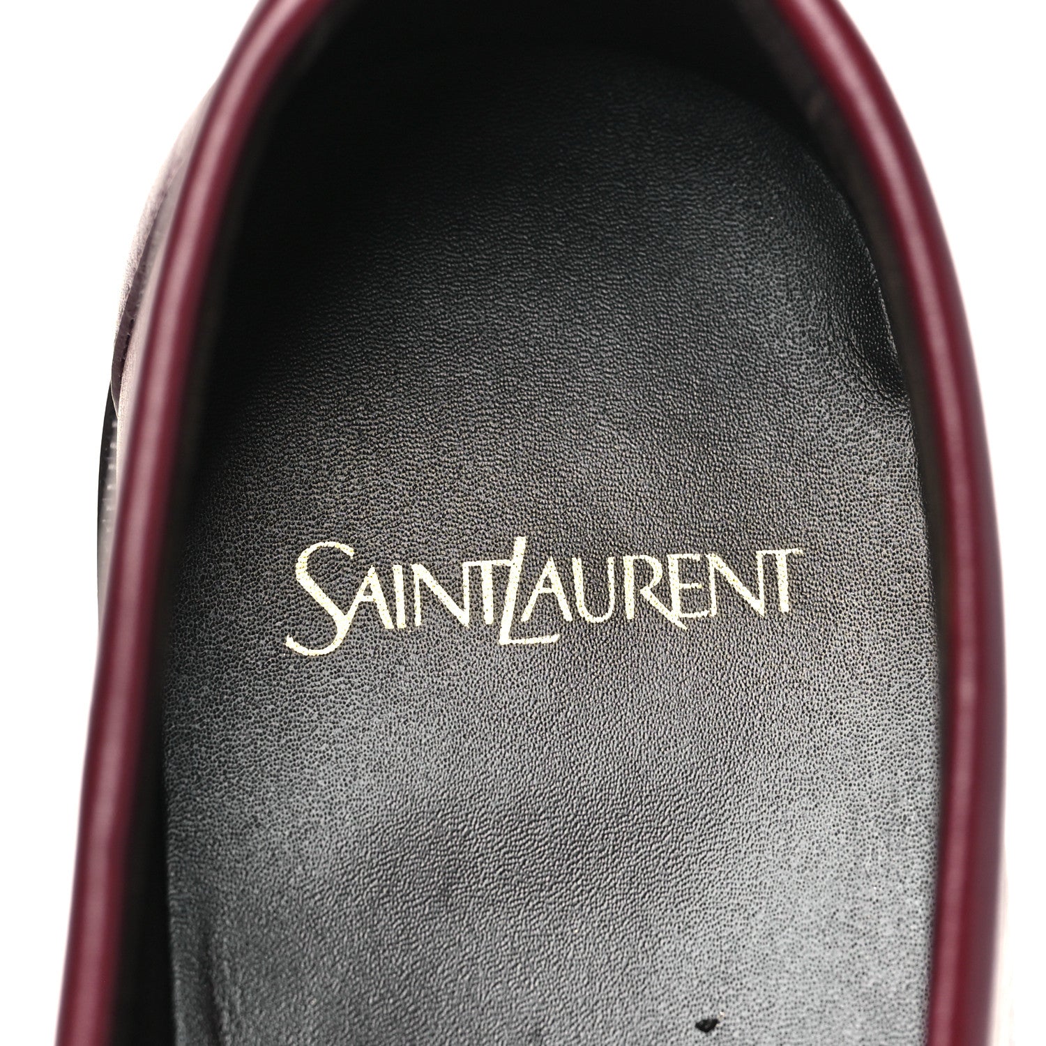 Saint Laurent Radiance Calfskin Le Loafer 15 Moccasin 40 Dark Ruby 9 of 10
