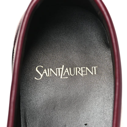 Saint Laurent Radiance Calfskin Le Loafer 15 Moccasin 40 Dark Ruby 9 of 10