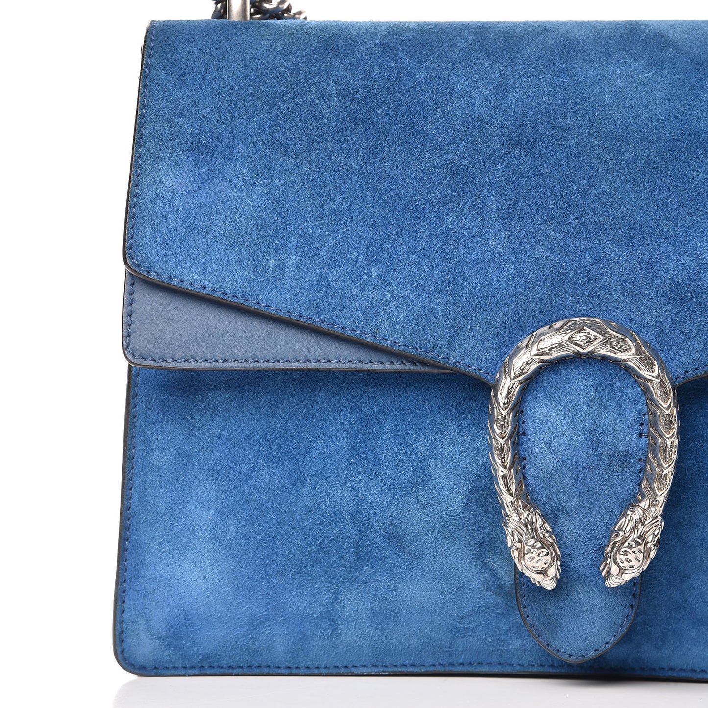 Suede Medium Dionysus Shoulder Bag Blue