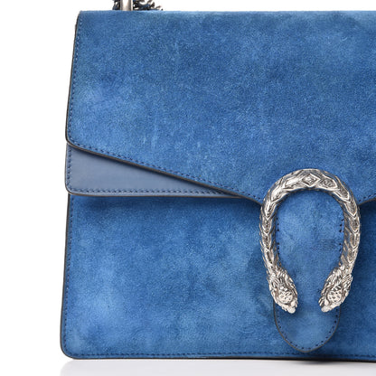 Gucci Suede Medium Dionysus Shoulder Bag Blue 15 of 16