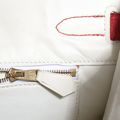 Hermes Swift Bi-Color Birkin 35 Blanc Rouge Vif 18 of 24