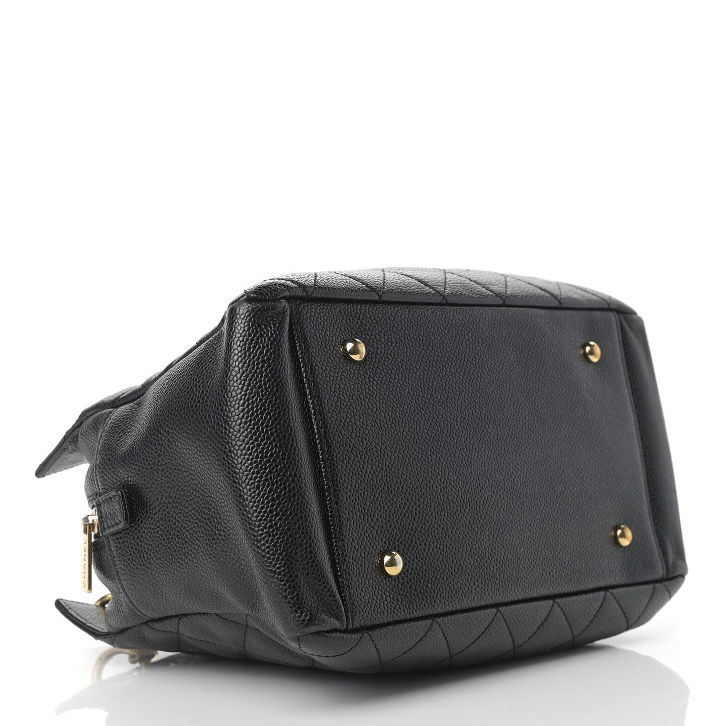 Caviar Quilted Petit Timeless Tote PTT Black