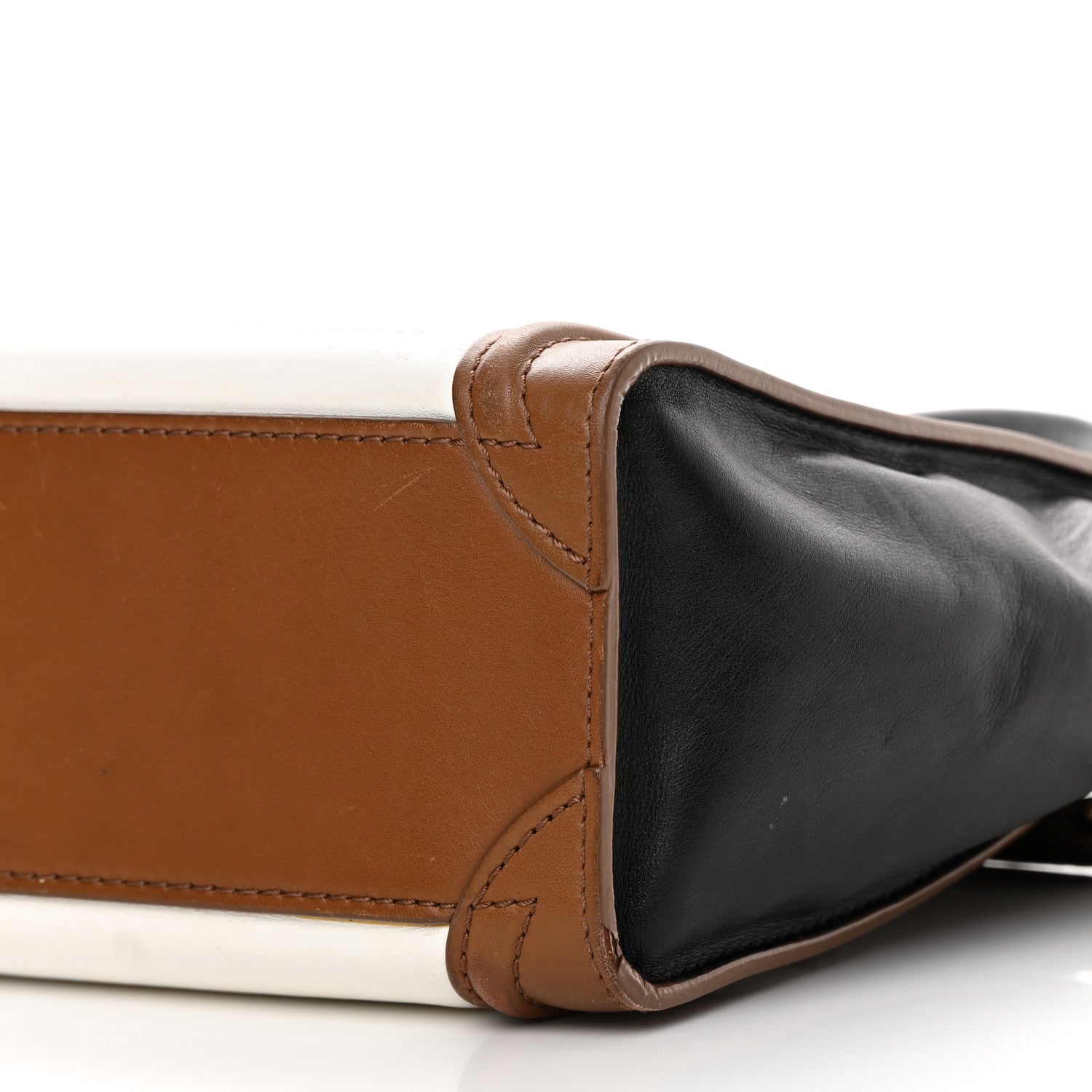 Celine Smooth Calfskin Nano Tri-Color Luggage Brown 10 of 20