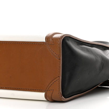 Celine Smooth Calfskin Nano Tri-Color Luggage Brown 10 of 20