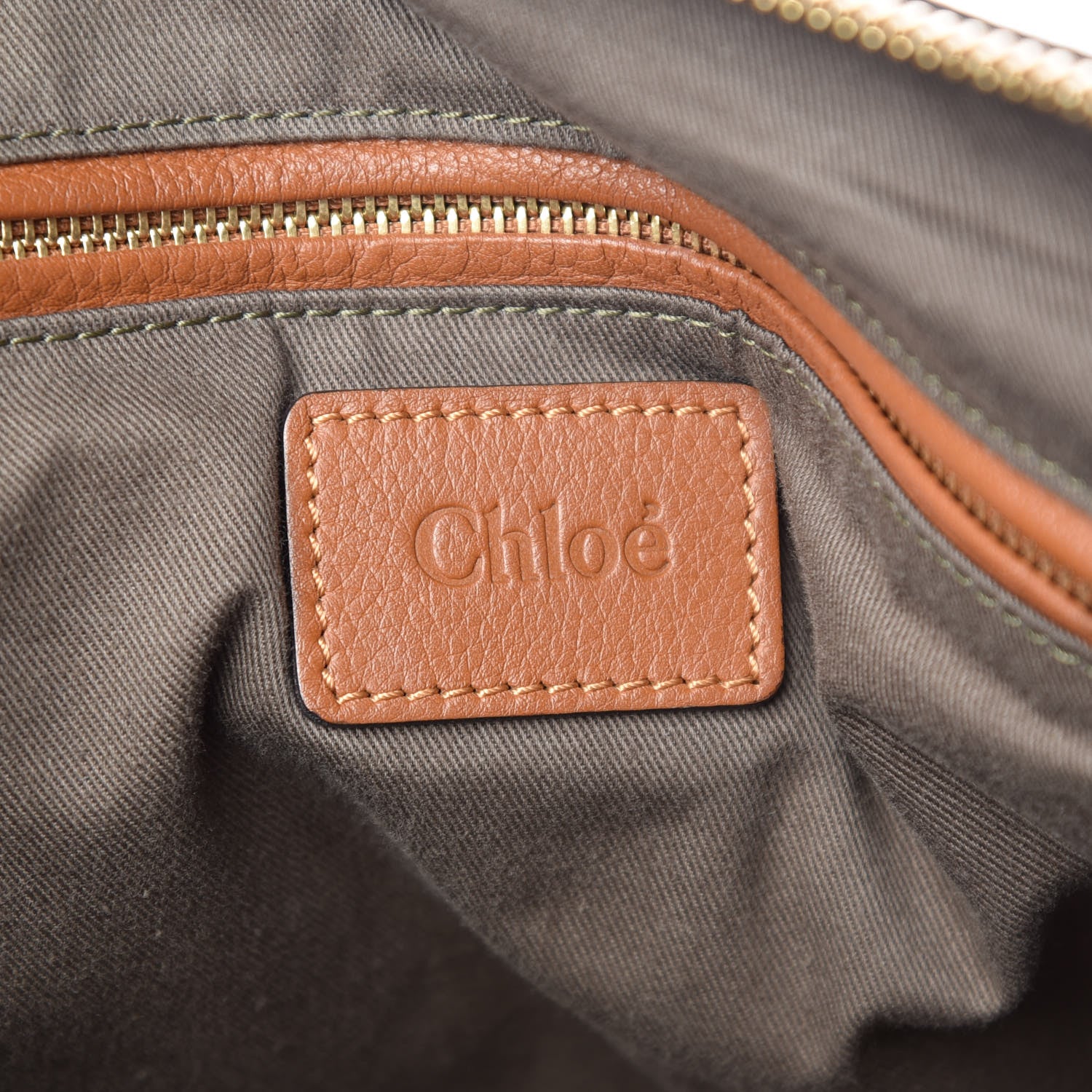 Chloe Calfskin Large Marcie Satchel Tan 6 of 17