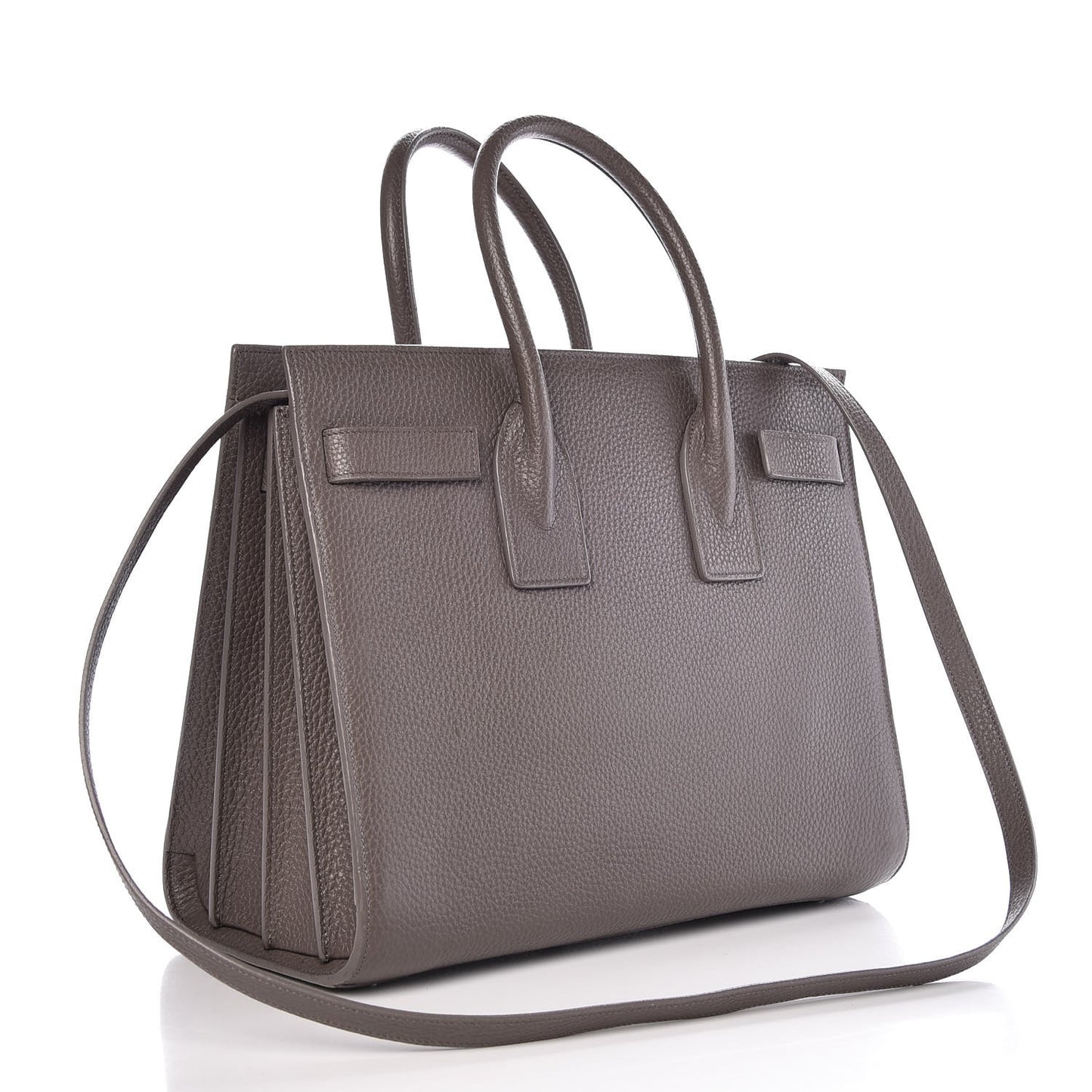Grained Calfskin Small Sac De Jour Fog