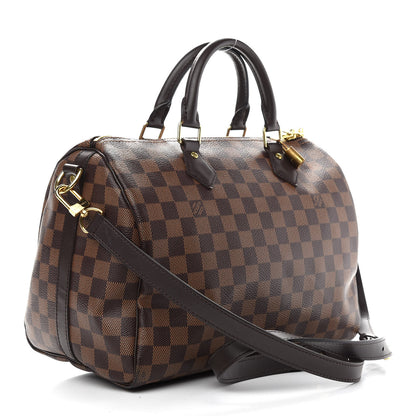 Louis Vuitton Damier Ebene Speedy Bandouliere 30 3 of 10