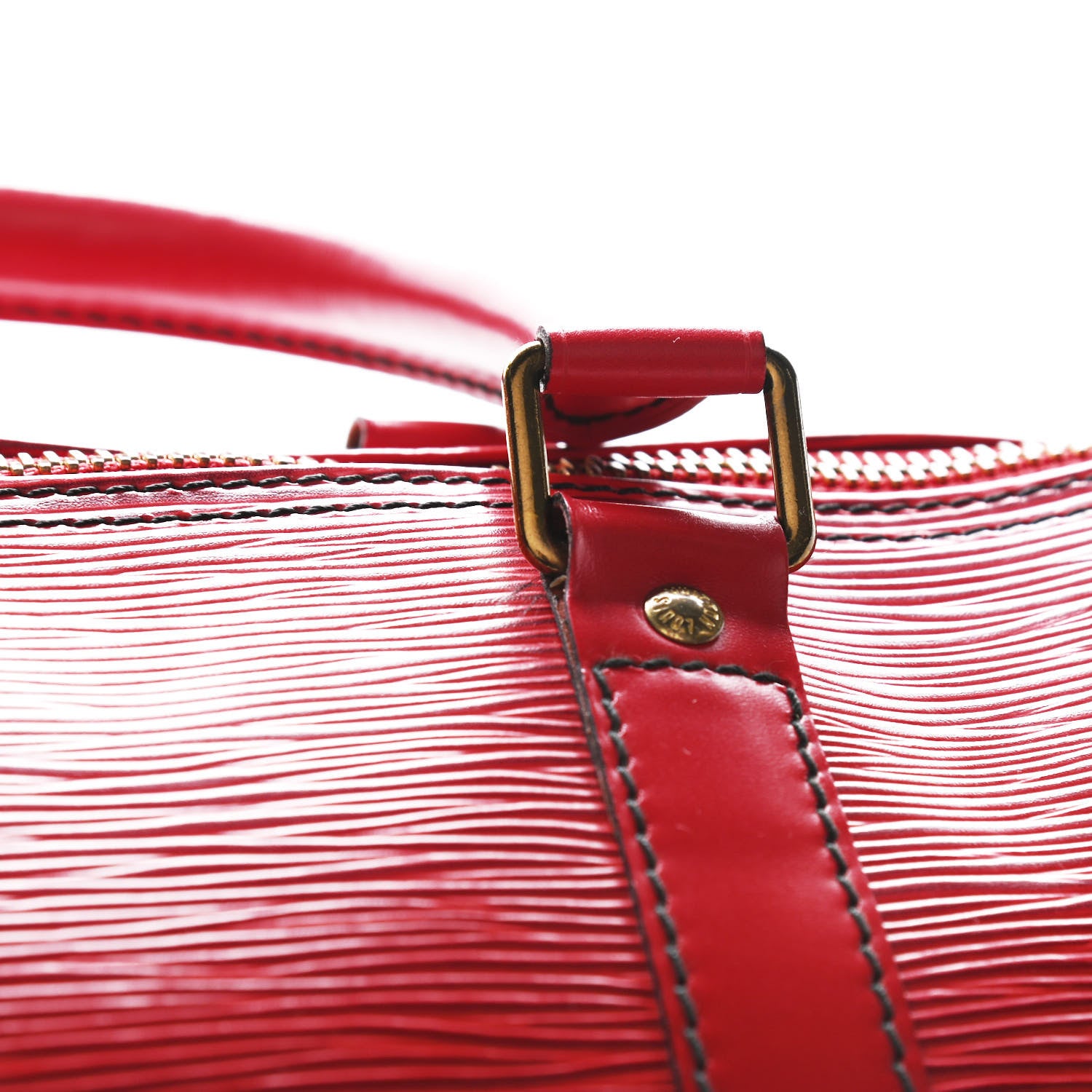 Louis Vuitton Epi Keepall 45 Castillan Red 11 of 12