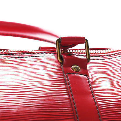 Louis Vuitton Epi Keepall 45 Castillan Red 11 of 12