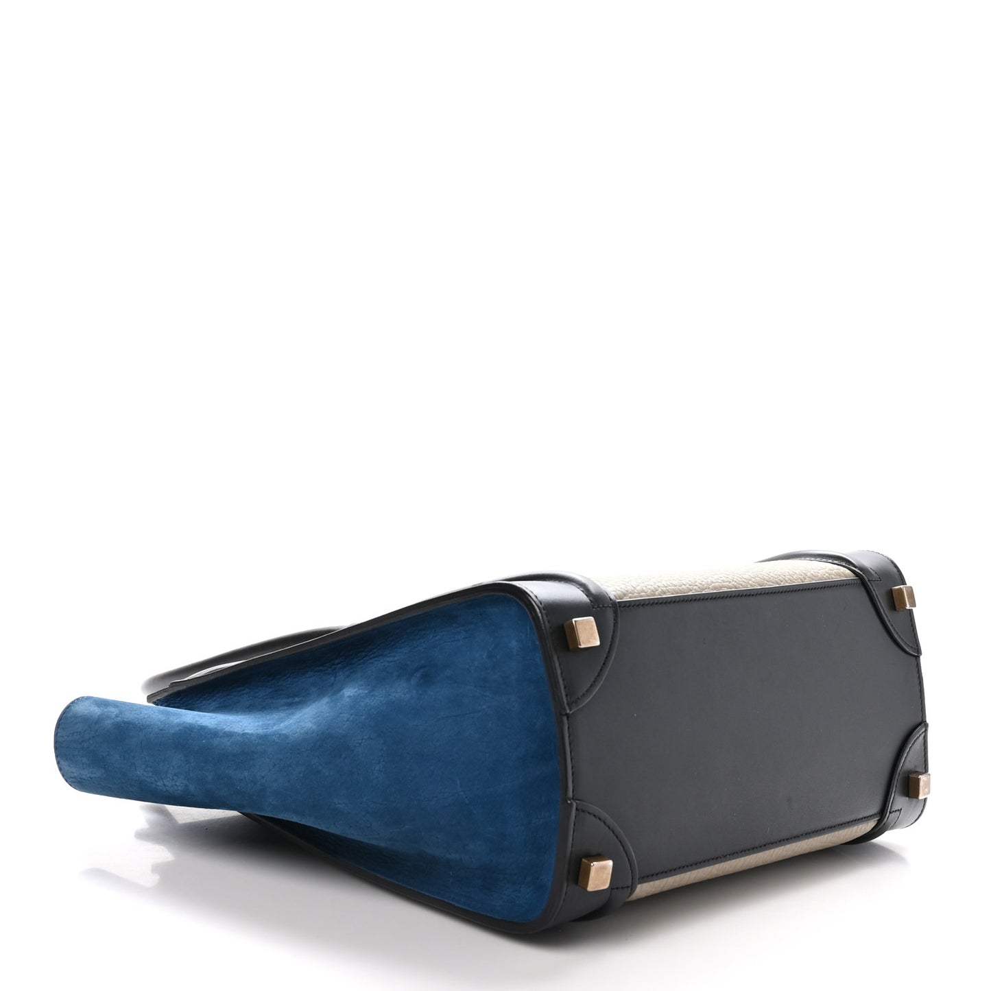 Bullhide Calfskin Nubuck Micro Tri-Color Luggage Light Taupe