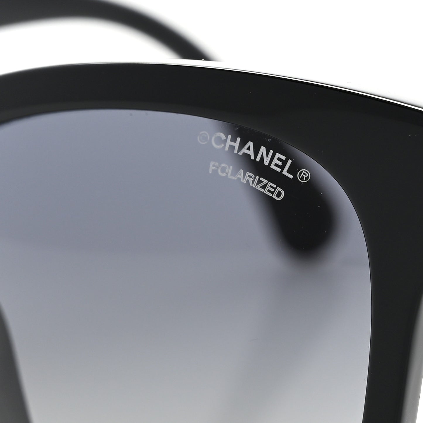Acetate Polarized Square CC Sunglasses 5380 Black