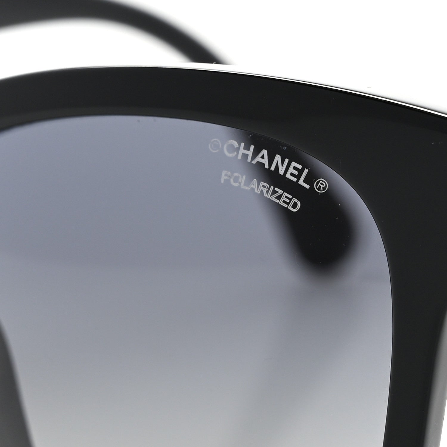 Chanel Acetate Polarized Square CC Sunglasses 5380 Black 7 of 8