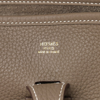 Hermes Taurillon Clemence Evelyne III PM Etoupe 5 of 8