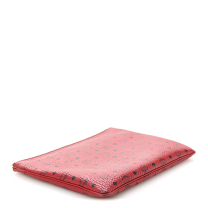 MCM Visetos Medium Crossbody Pouch Ruby Red 3 of 10