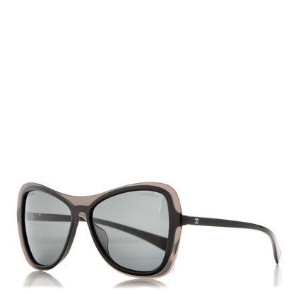 Chanel Shield Butterfly Runway Sunglasses S1617 Black 1 of 7