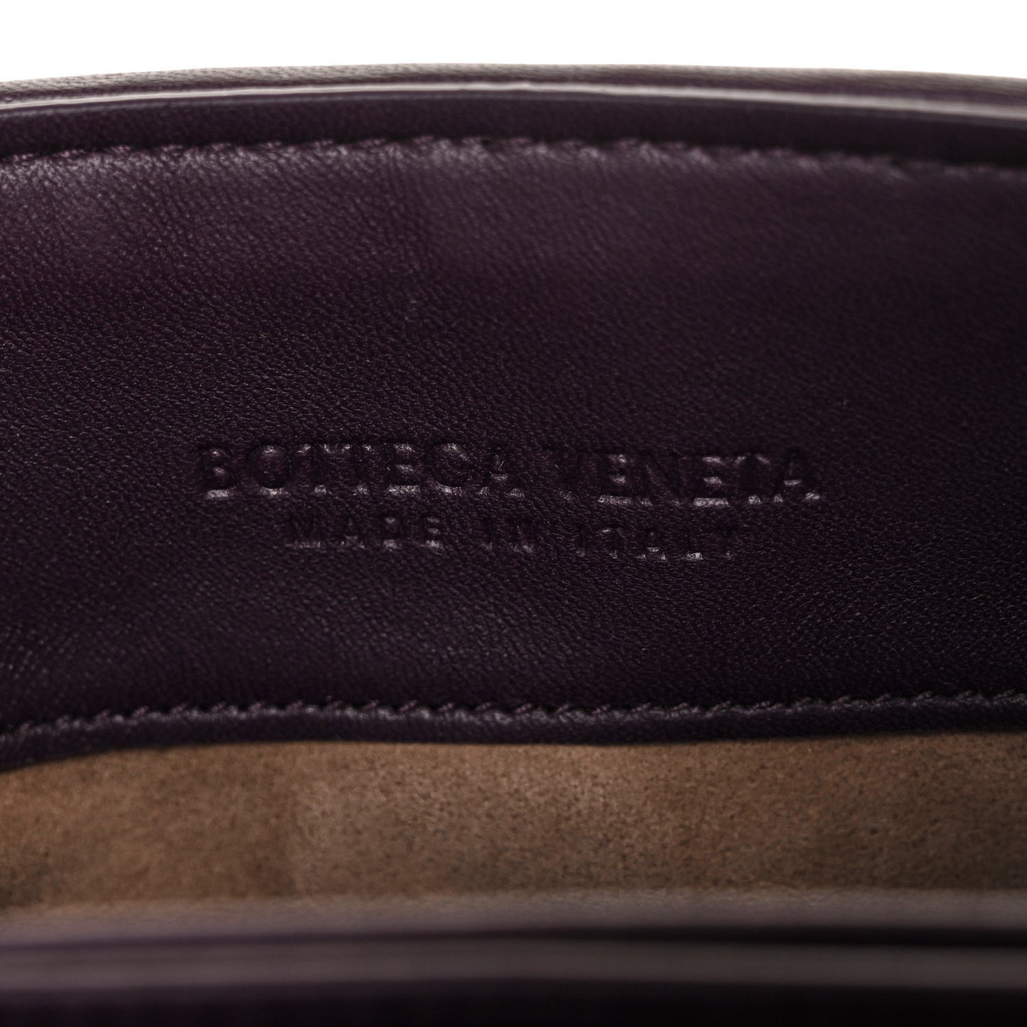 Nappa Intrecciato Baby Olimpia Shoulder Bag Dark Barolo