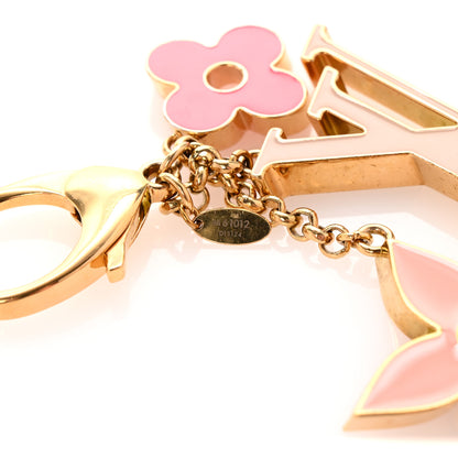 Louis Vuitton Fleur De Monogram Bag Charm Pink 4 of 5