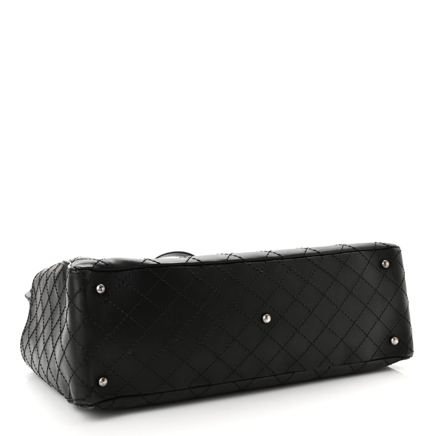 Calfskin CC Pocket Tote Black