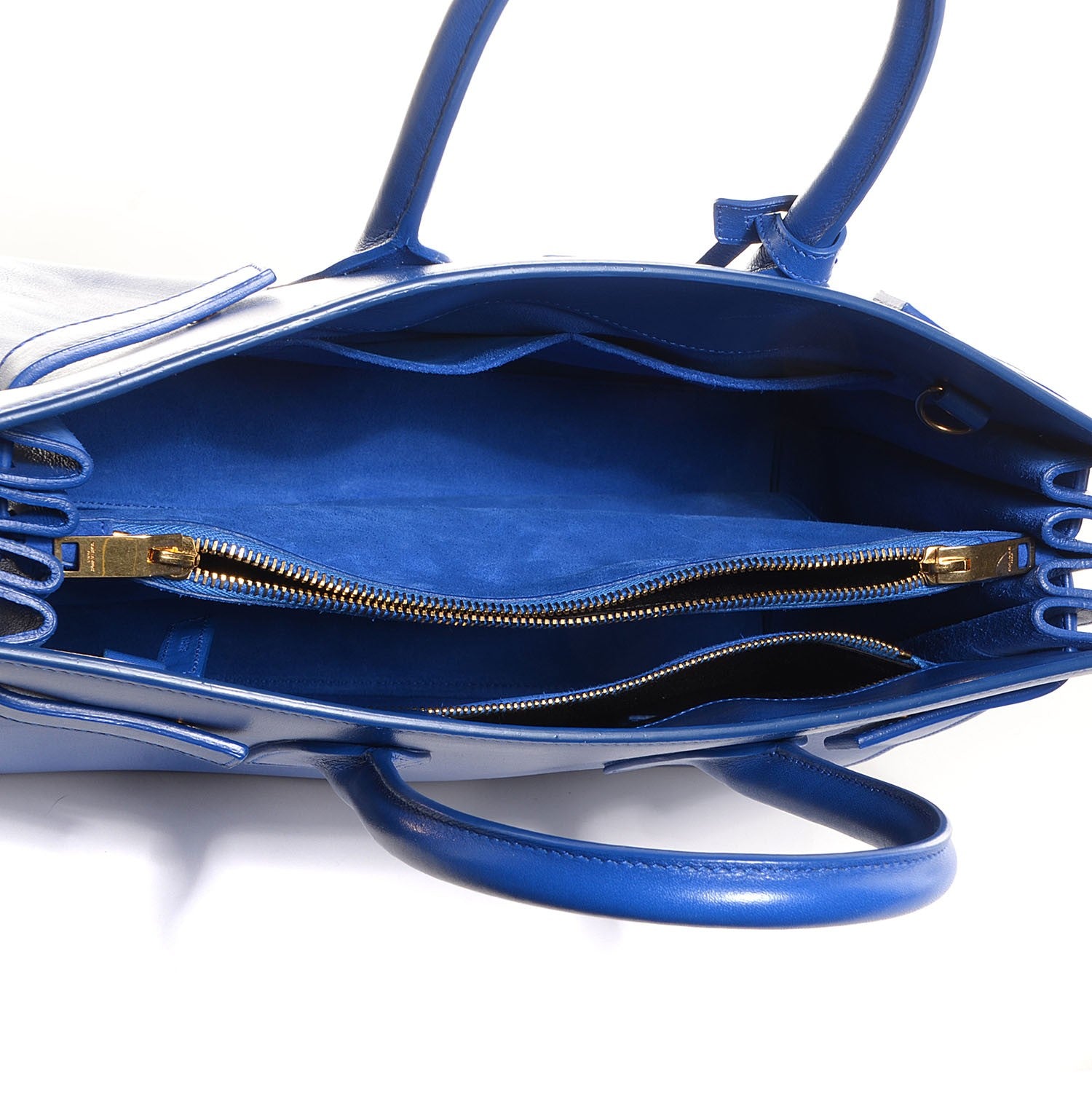Saint Laurent Calfskin Small Sac De Jour Blue Majorelle 5 of 8