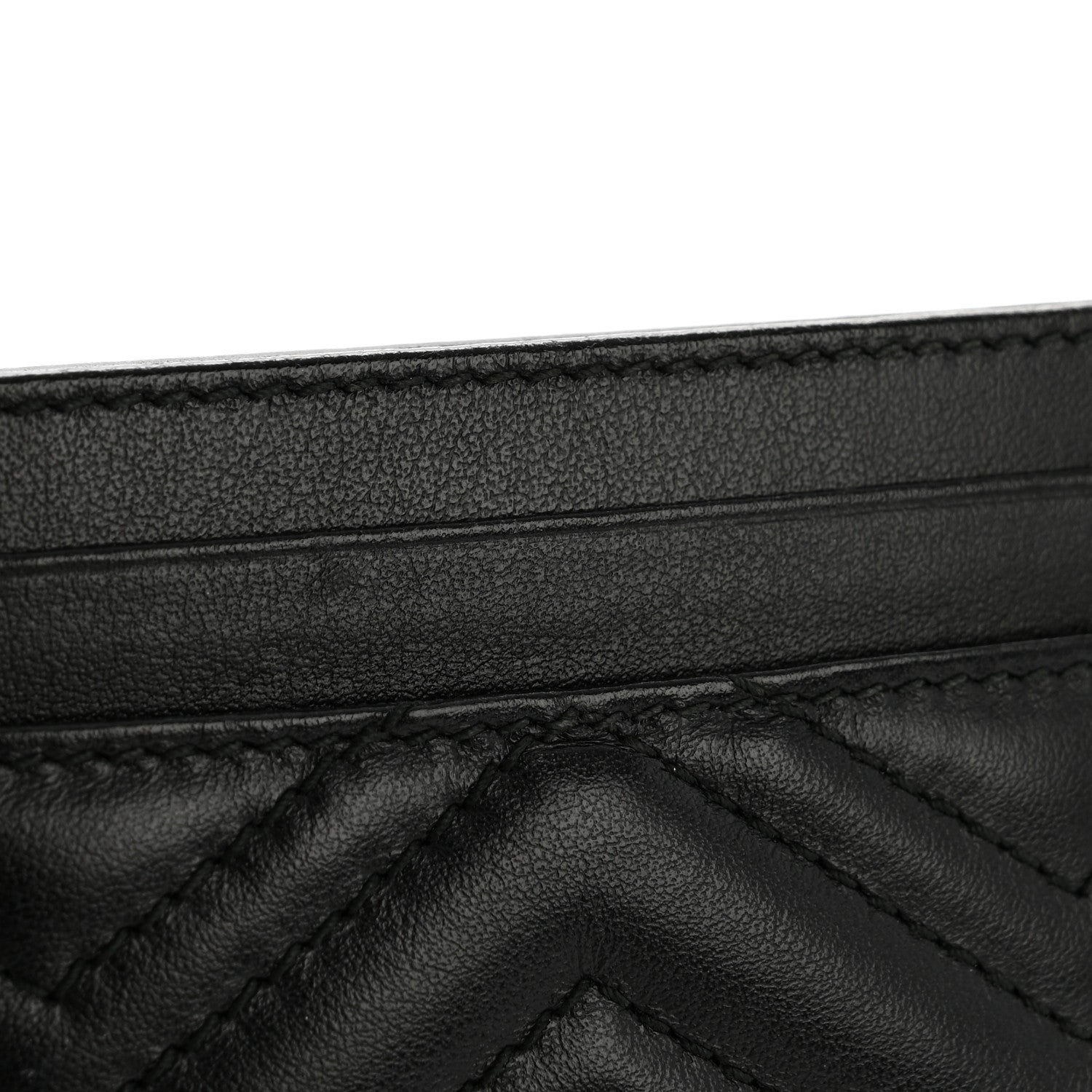 Gucci Calfskin Matelasse GG Marmont Card Holder Black 9 of 10