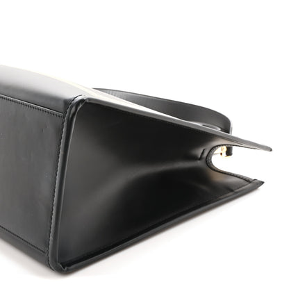 Fendi X VERSACE Calfskin Plexiglass Fendace Medium Fendi Sunshine Shopper Tote Black 10 of 10