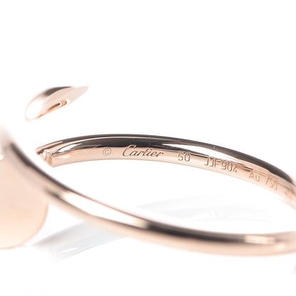 Cartier 18K Pink Gold Small Juste Un Clou Ring 50 5.25 6 of 7
