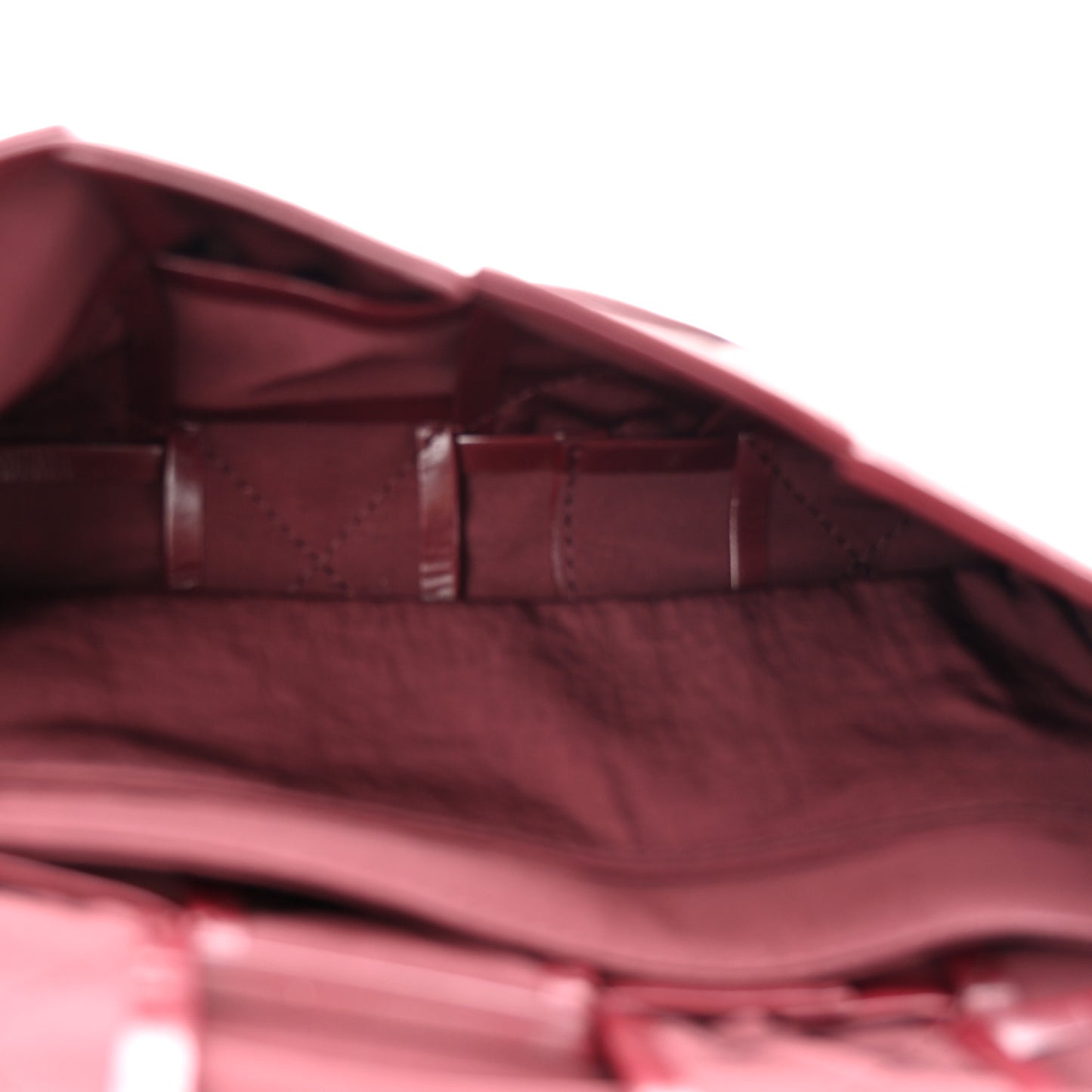 Paper Calfskin Intrecciato Cassette Belt Bag Bordeaux