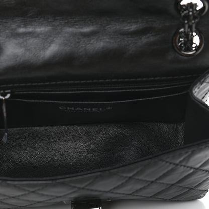 Chanel Aged Calfskin Quilted 2.55 Reissue Mini Flap So Black 4 of 8