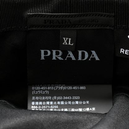 Prada Re-Nylon Metal Triangle Logo Bucket Hat XL Black 8 of 9