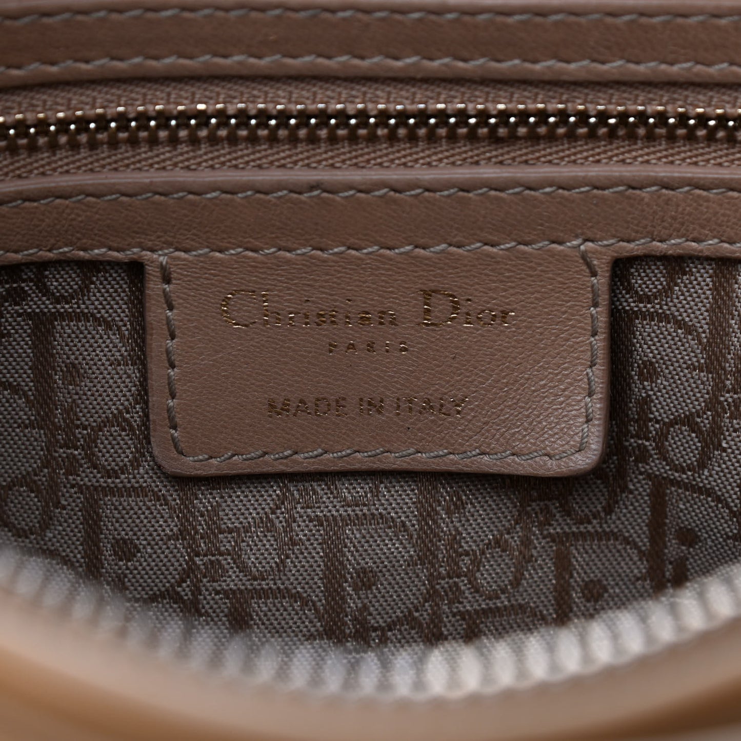 Lambskin Cannage Large Lady Dior Beige