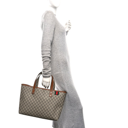 Gucci GG Plus Monogram Medium Signature Web Loop Tote Brown 2 of 10