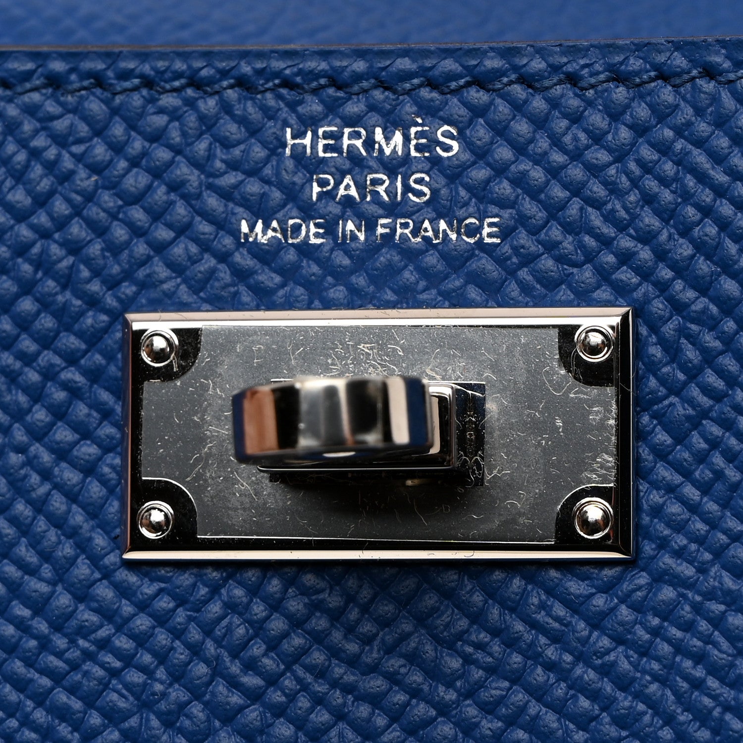 Hermes Epsom Kelly Pocket Compact Wallet Bleu France 6 of 8