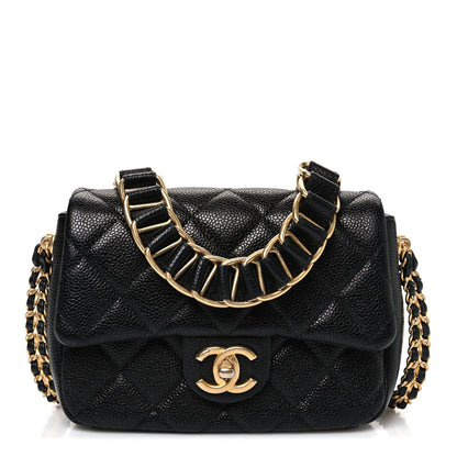 Chanel Caviar Quilted Mini Chain Soul Flap Black 1 of 10