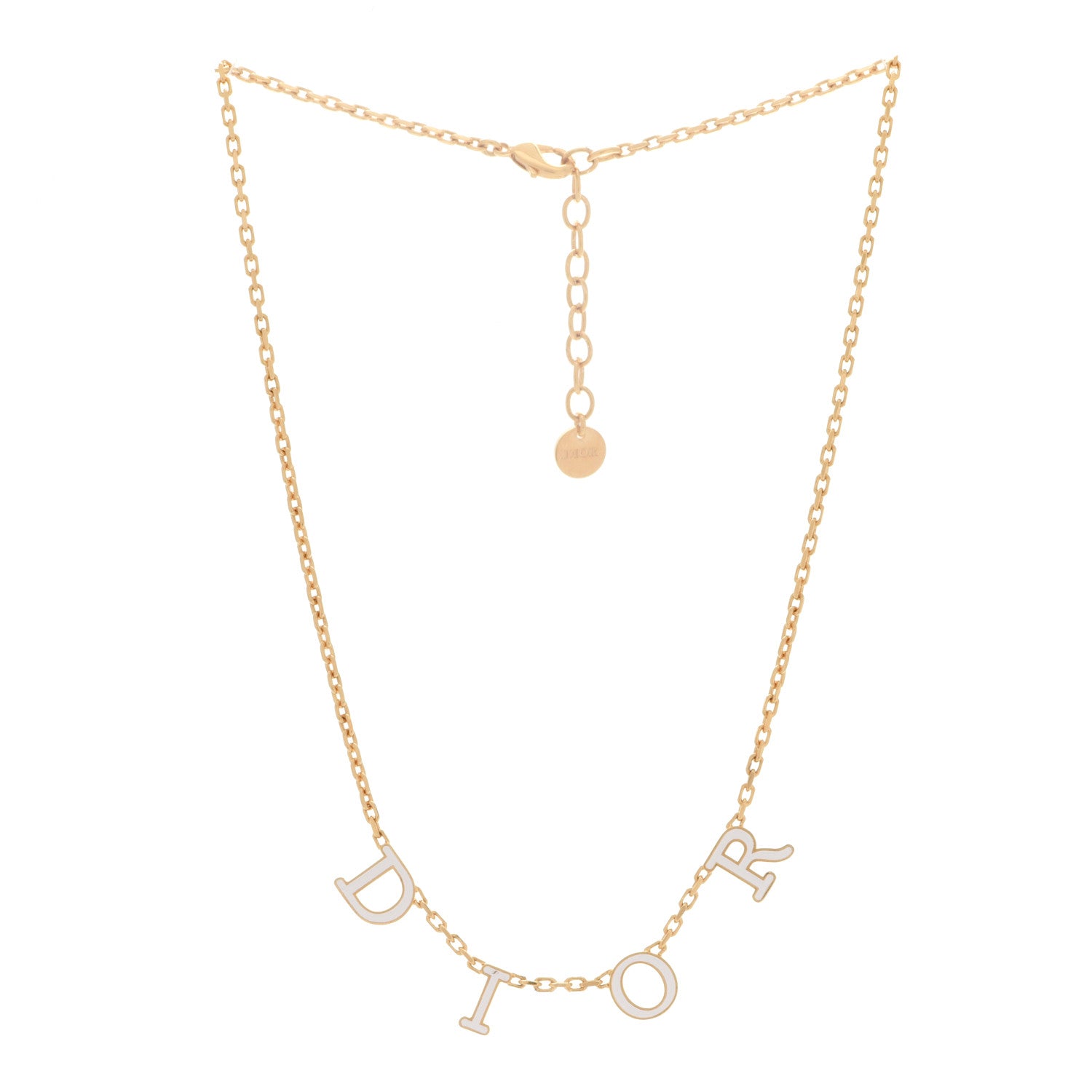 Christian Dior Metal Lacquer Dio(r)evolution Necklace Gold 3 of 6