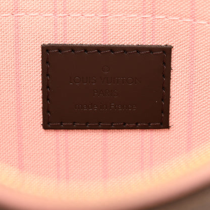 Louis Vuitton Damier Ebene Neverfull MM GM Pochette Rose Ballerine 6 of 6