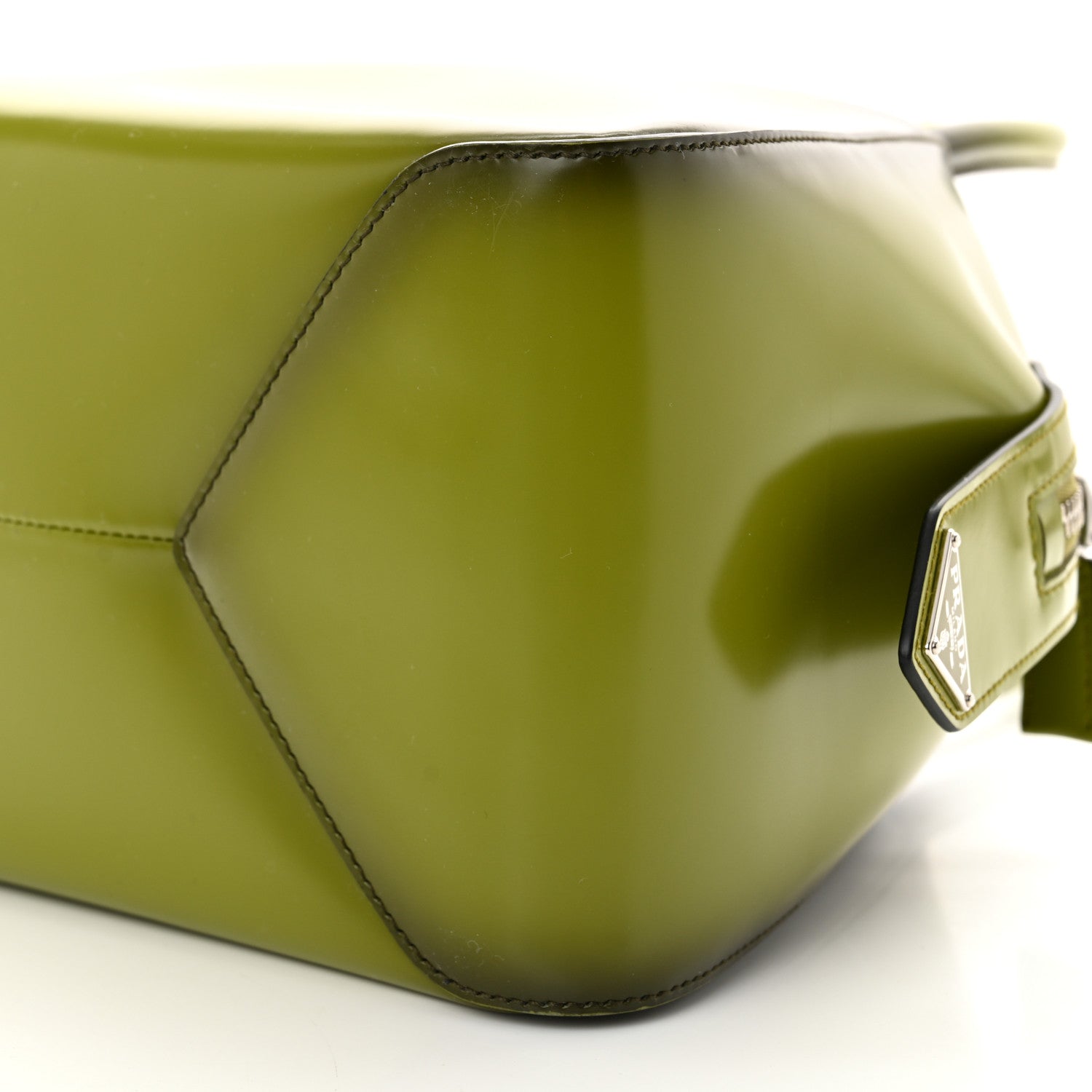 Prada Spazzolato Small Supernova Handbag Edera Sfumato 9 of 10