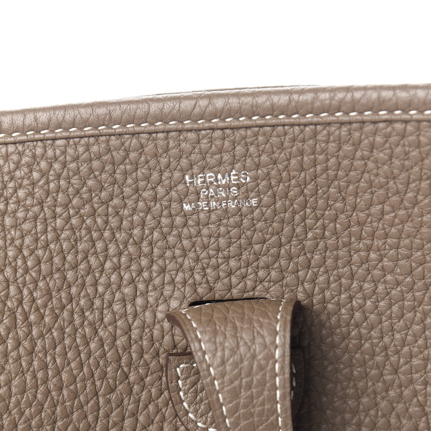 Hermes Taurillon Clemence Evelyne III PM Etoupe 8 of 10