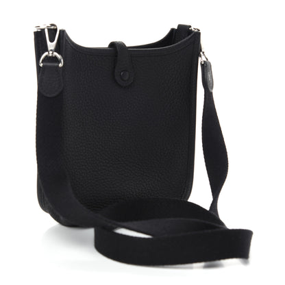 Hermes Taurillon Clemence Evelyne TPM Black 3 of 10