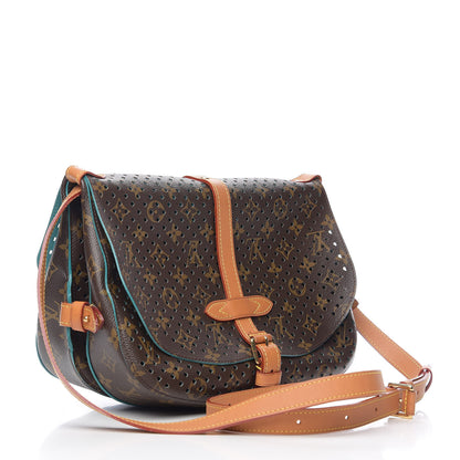 Louis Vuitton Monogram SC Flore Saumur Teal 2 of 9