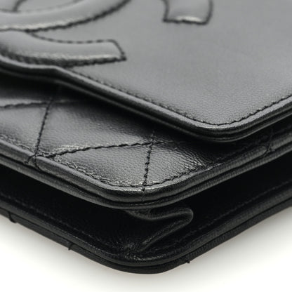 Chanel Goatskin Quilted Timeless CC Wallet On Chain WOC Black 9 of 9