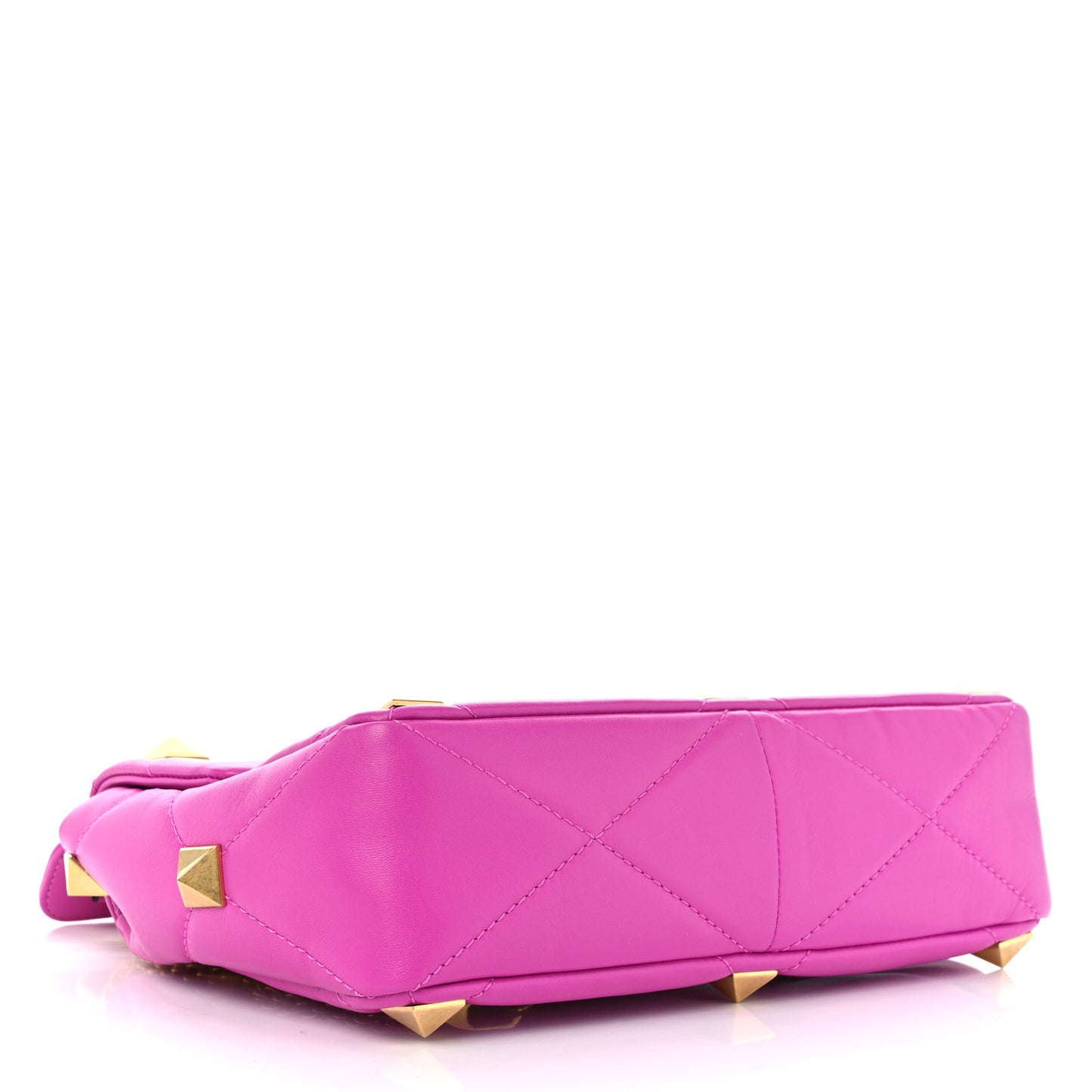 Nappa Large Roman Stud Shoulder Bag Radiant Orchid