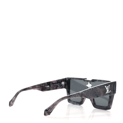Louis Vuitton Marble Acetate Cyclone Sunglasses Z1789E Grey 4 of 7