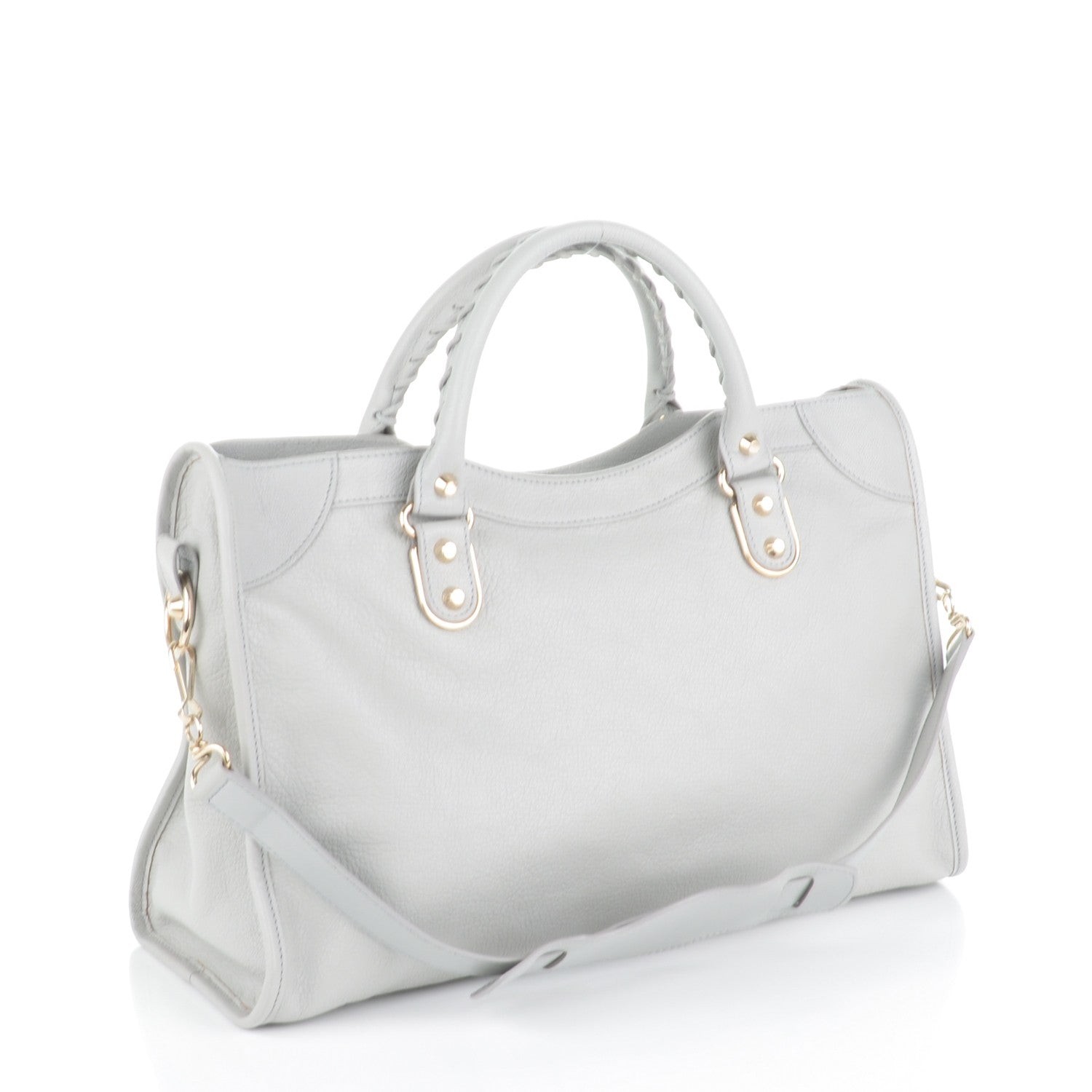 Balenciaga Chevre Gold Metallic Edge Hardware City Gris Perle 3 of 7