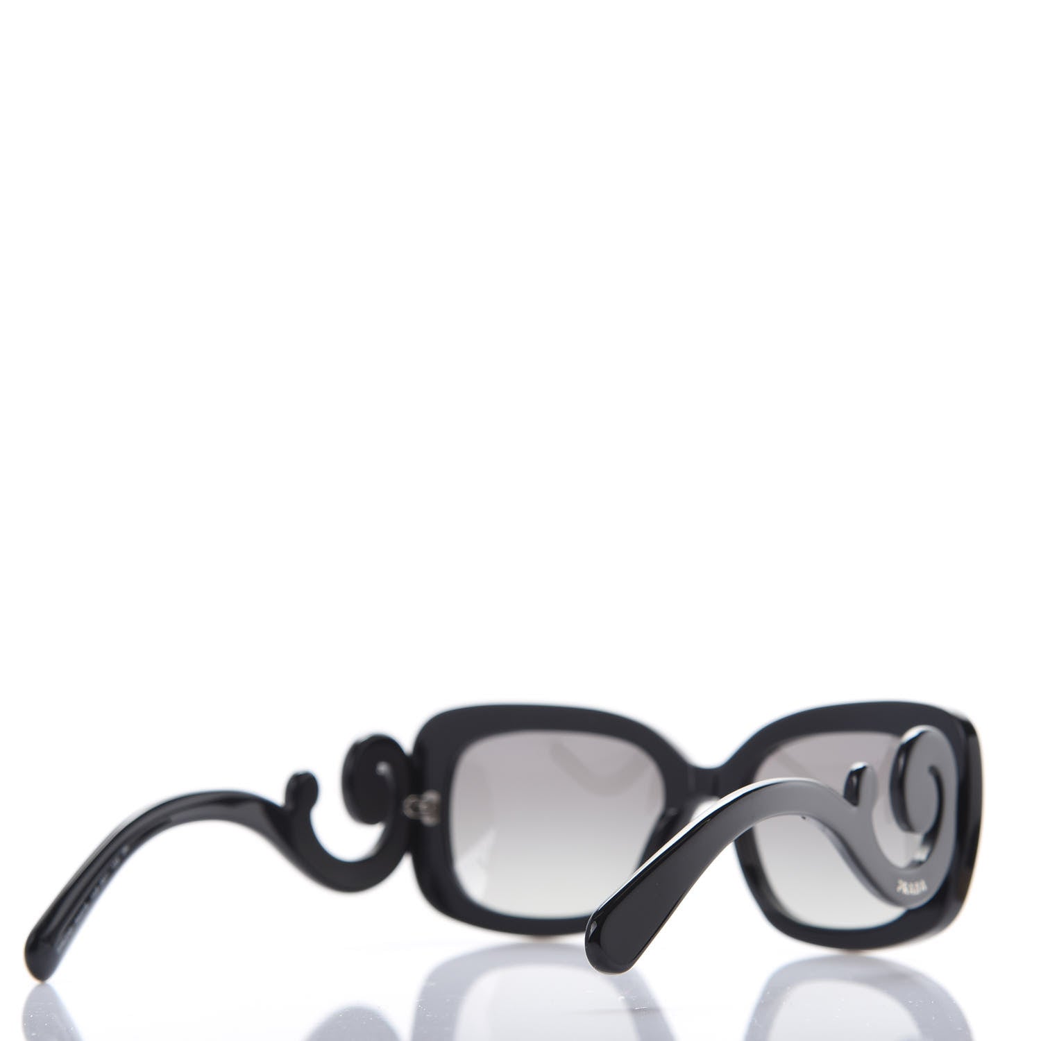 Prada Acetate Baroque Sunglasses SPR 27O Black 4 of 8