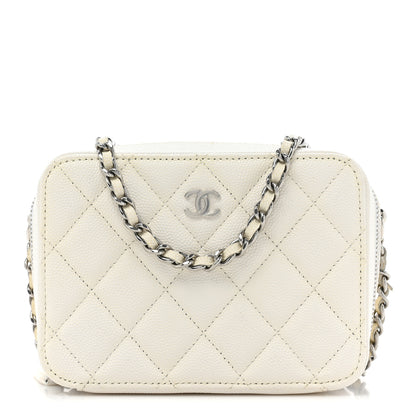 Chanel Caviar Quilted Camera Bag White 1 of 10