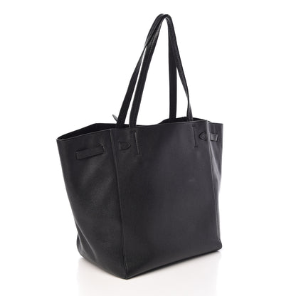 Celine Soft Grained Calfskin Small Belt Cabas Phantom Black 3 of 9